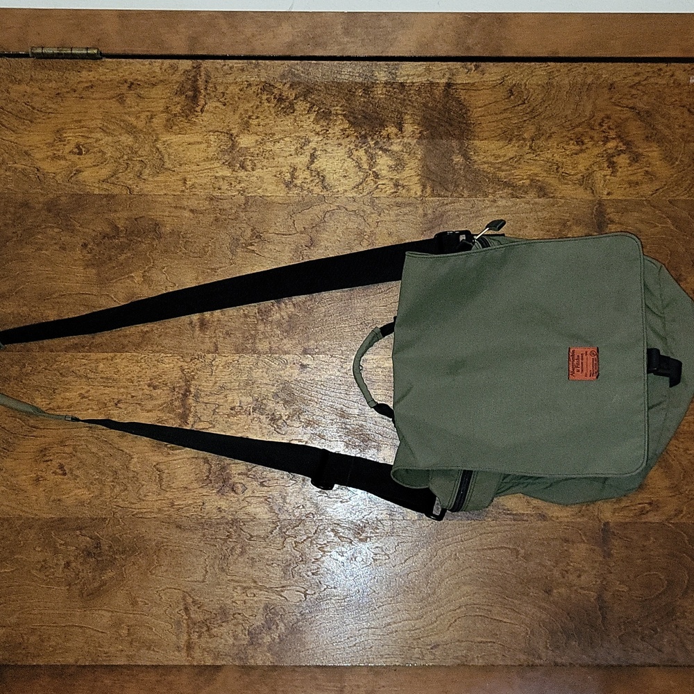 Abercrombie & Fitch Canvas Messenger Bag / Crossbody Strap Satchel Unisex - Picture 3 of 16